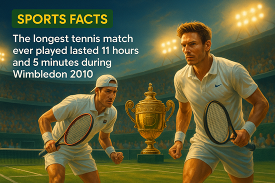 Longest tennis match – high energy photorealistic style